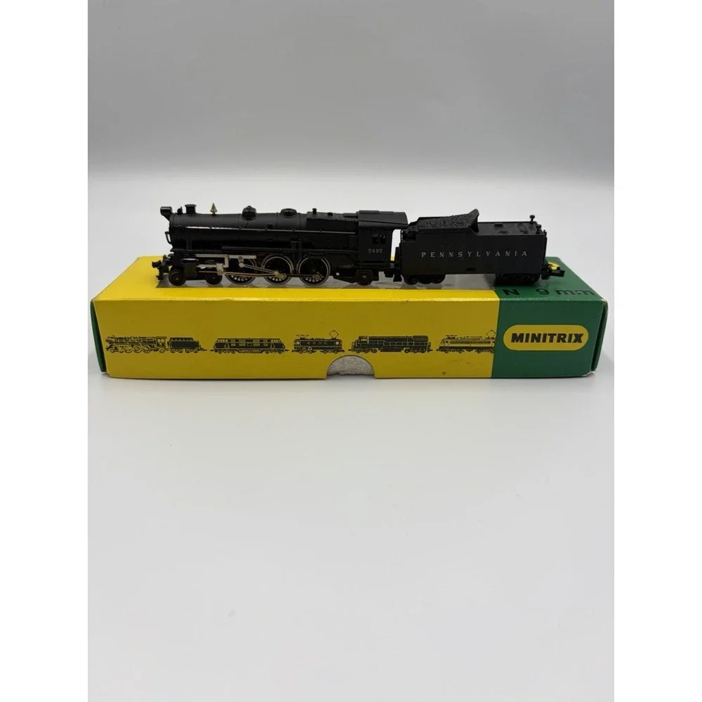 Minitrix N Scale Pennsylvania 5495 Steam Loco 1970 Trix Germany 9mm